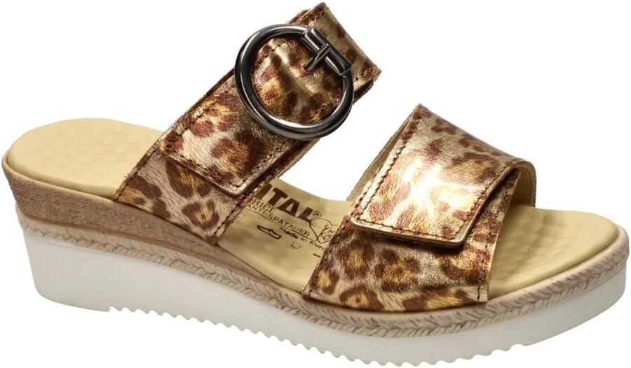 Vital -Dames goud slippers & muiltjes