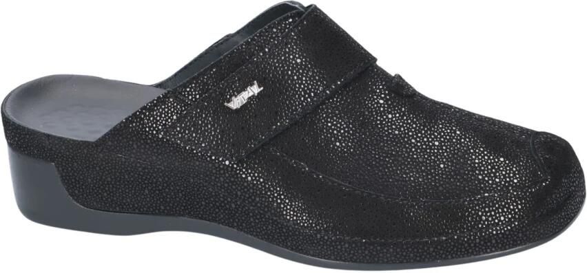 Vital -Dames zwart slippers & muiltjes zwart