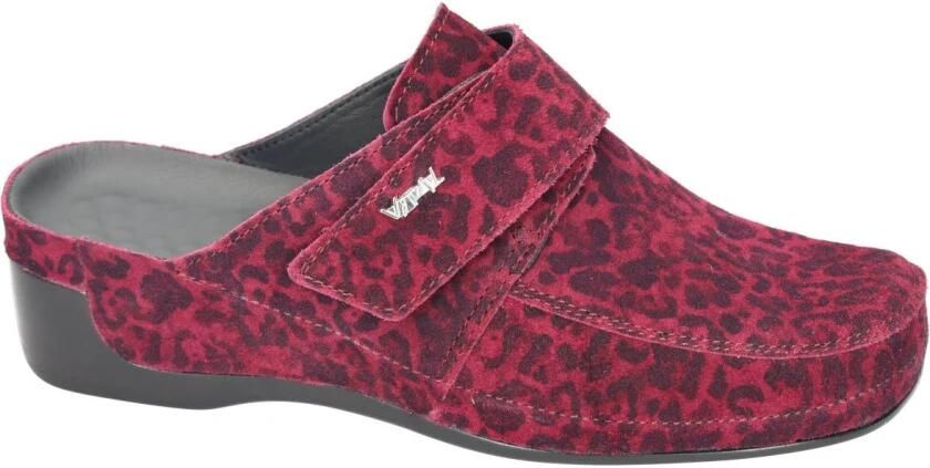 Vital -Dames bordeaux slippers & muiltjes