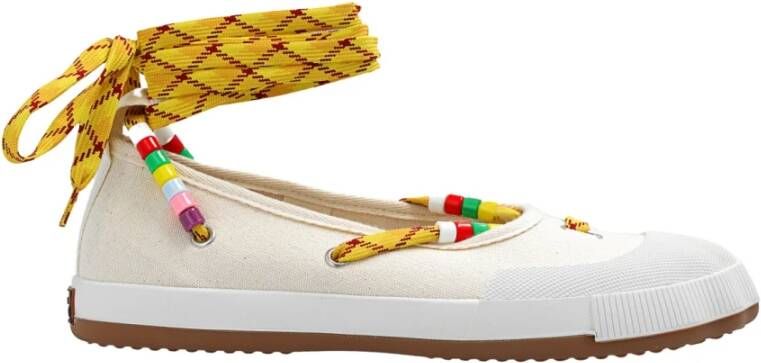 Vivienne Westwood Animal canvas ballet flats Beige Dames