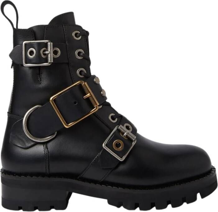 Vivienne Westwood Combat Buckle Boots Black Dames