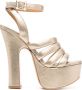 Vivienne Westwood Gouden Strappy Platform Sandalen Beige Dames - Thumbnail 1