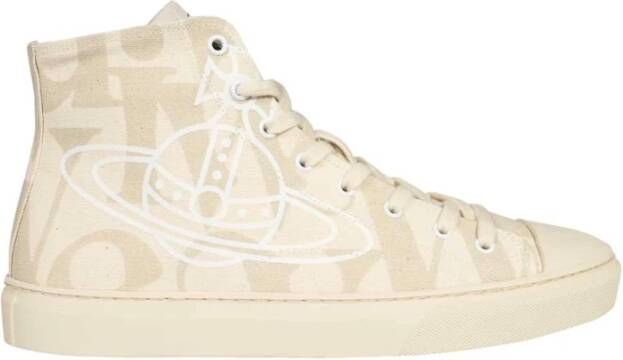 Vivienne Westwood Hoge sneakers van katoen met rubberen zool