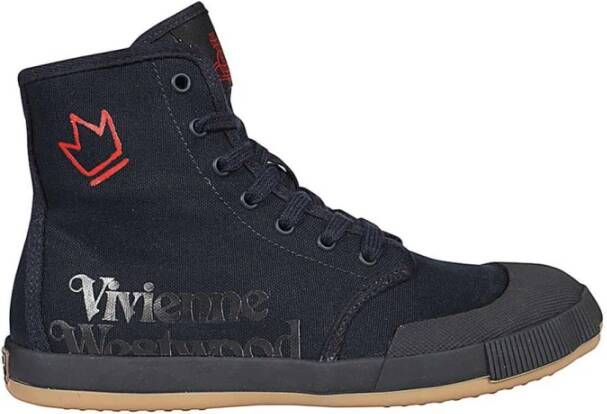 Vivienne Westwood Hoge sneakers van katoen met rubberen zool