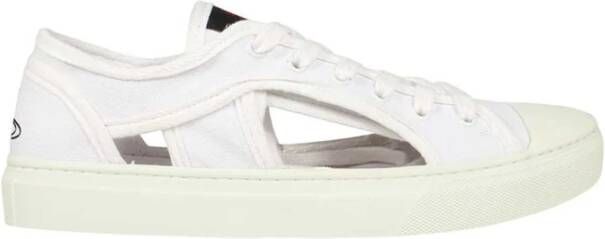 Vivienne Westwood Katoenen Canvas Sneakers Ronde Neus Rubber
