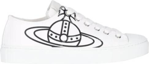 Vivienne Westwood Witte en zwarte plimsoll lage sneakers White Dames