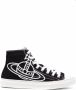 Vivienne Westwood Zwarte Canvas Plimsoll High-Top Sneakers Black Heren - Thumbnail 1