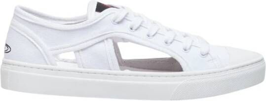 Vivienne Westwood Stijlvolle Cut-Out Sneakers White Dames