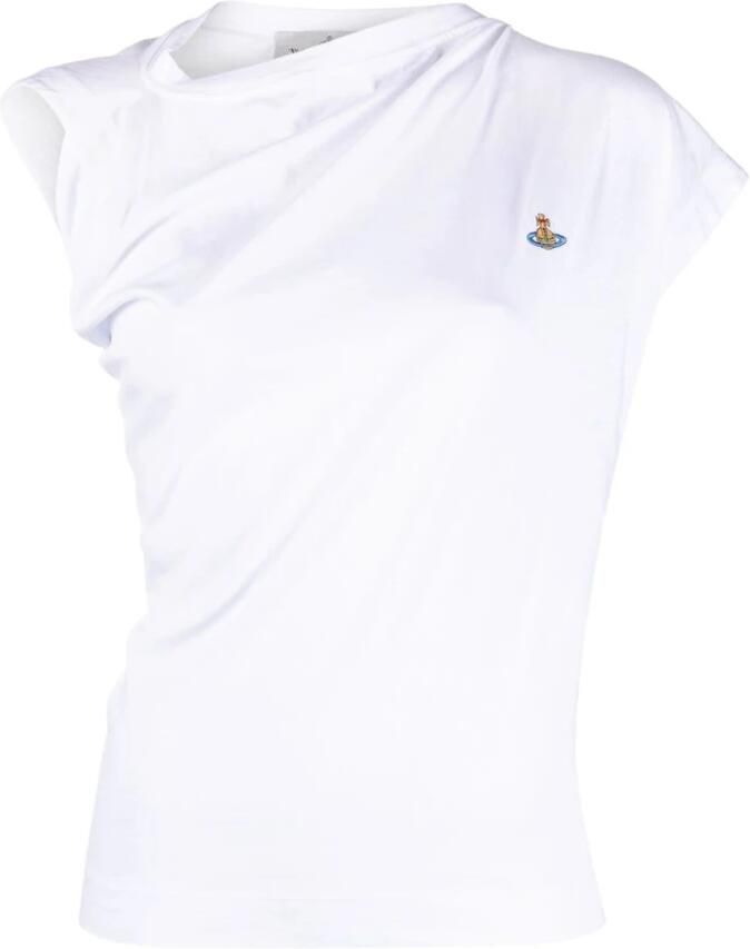 Vivienne Westwood Geborduurd Logo Boothals T-shirt