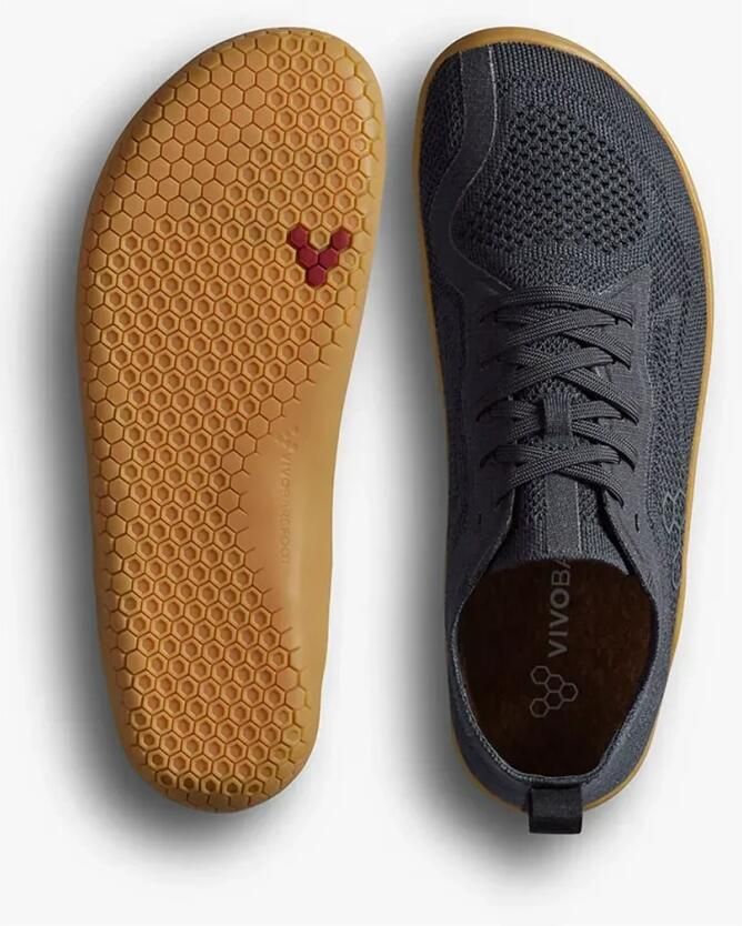 Vivobarefoot Primus Lite Knit Natural Barefoot Schoenen Grijs Vrouw - Foto 5