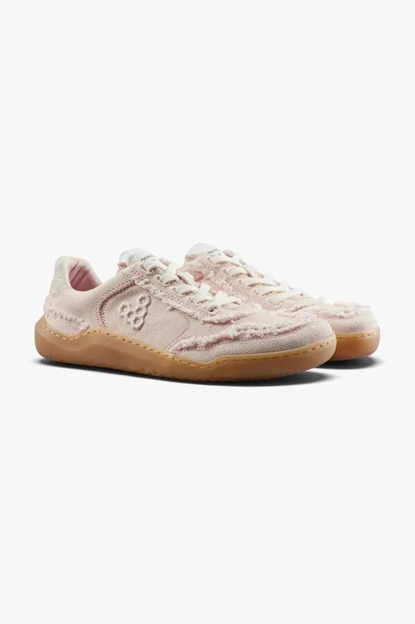 Vivobarefoot Gobi Canvas Barefoot Schoenen Beige Roze Vrouw - Foto 4
