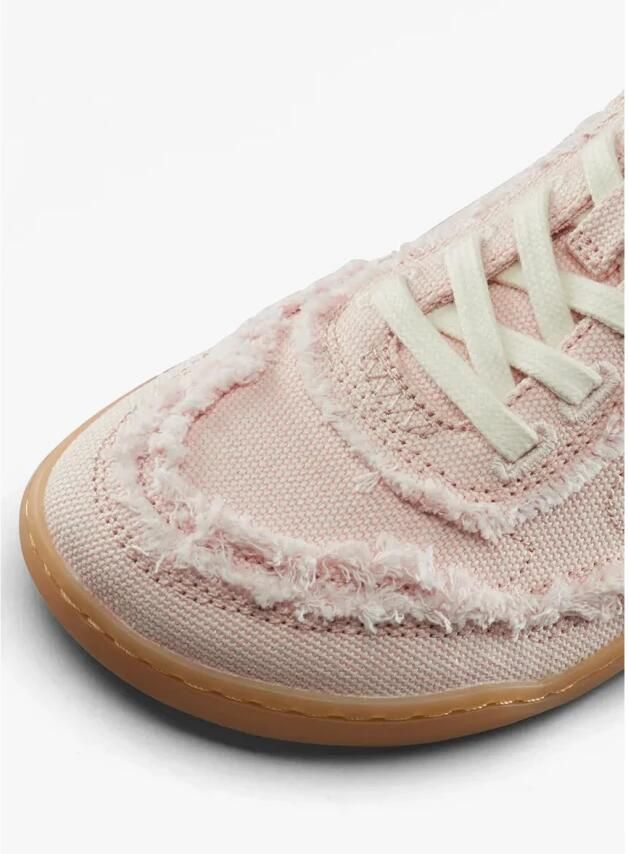 Vivobarefoot Gobi Canvas Barefoot Schoenen Beige Roze Vrouw - Foto 7