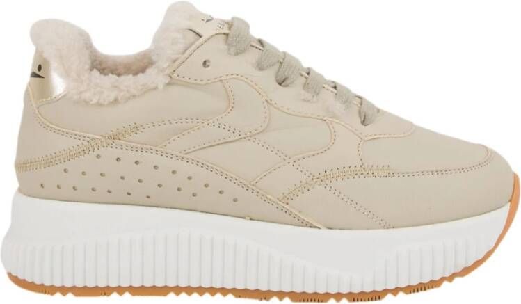 Voile Blanche Beige Actieve Sneakers voor Vrouwen