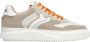 Voile blanche Beige Casual Leren Sneakers Beige Dames - Thumbnail 1