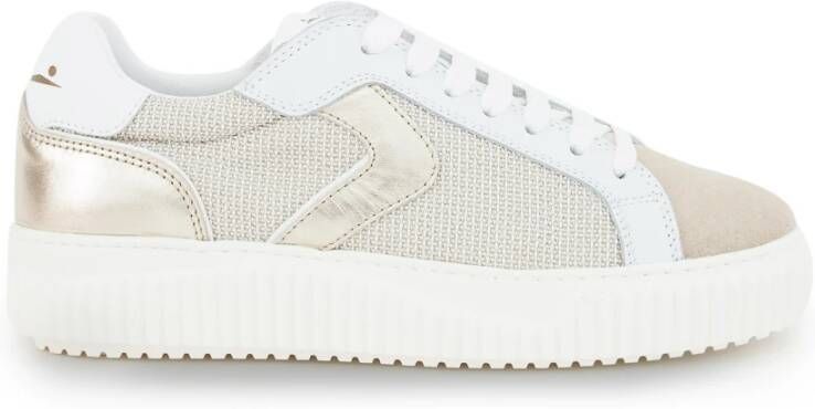 Voile blanche Beige City Sneakers Stijlvol en Comfortabel Beige Dames