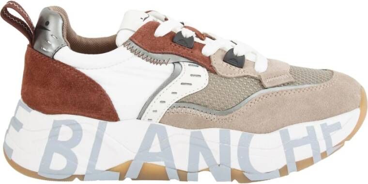 Voile Blanche Beige Sneakers 50% Leer 40% Nylon - Foto 2