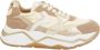 Voile Blanche Beige Sneakers met Suède en Nylon - Thumbnail 1