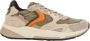 Voile Blanche Beige Sneakers met Suède en Nylon - Thumbnail 1