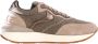 Voile blanche Leather and fabric sneakers Qwark Easy Woman. Beige Dames - Thumbnail 1