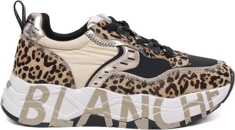 Voile Blanche Beige Stijlvolle Sneakers Comfortabele Dagelijkse Slijtage