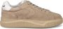 Voile blanche Beige Tennis Sneakers Vintage Stijl Beige Dames - Thumbnail 1