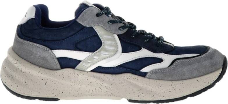 Voile Blanche Blauwe Gewassen Leren Sneakers - Foto 2