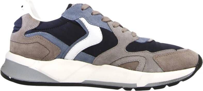 Voile blanche Suede and technical fabric sneakers Club19. Blue Heren