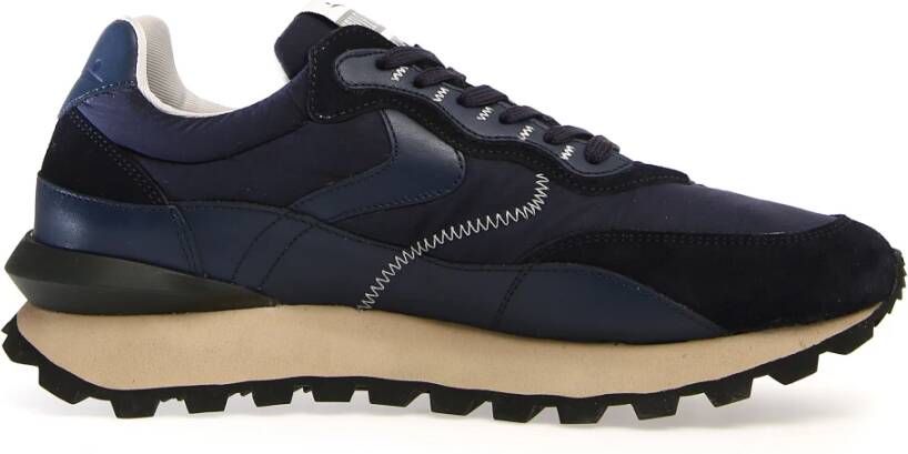 Voile blanche Blauwe Sneakers voor Heren Blauw Heren