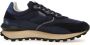 Voile blanche Leather and fabric sneakers Qwark Hype MAN Blue Heren - Thumbnail 1