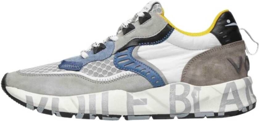 Voile blanche Blauwe Suède Nylon Sneakers Club Multicolor Heren
