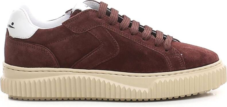 Voile Blanche Bordeaux Suede Tennisschoenen