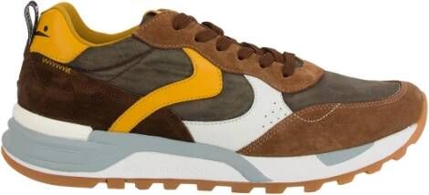 Voile blanche Bruine Heren Actieve Sneakers Brown Heren