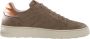 Voile blanche Bruine Leren Sneakers Layton Stijl Brown Heren - Thumbnail 11