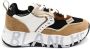 Voile blanche Bruine Sneakers met Leren en Stoffen Voering Brown Dames - Thumbnail 1