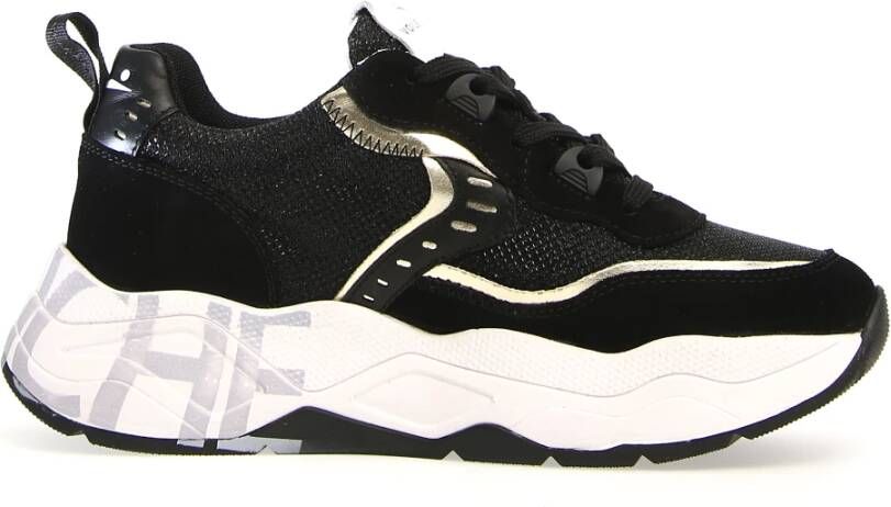 Voile blanche City Chic Zwarte Sneakers Black Dames