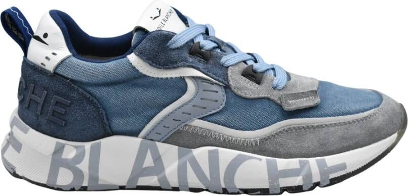 Voile Blanche City Sneaker met Technische Stof en Suède