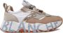 Voile blanche Sneakers met contraststiksels en logo Beige Dames - Thumbnail 22