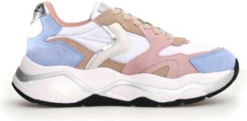 Voile Blanche Club Sneaker met Intarsi en Suède