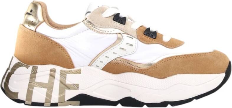 Voile blanche Low-Top Sneakers Leather Sneakers With Chunky Sole in wit