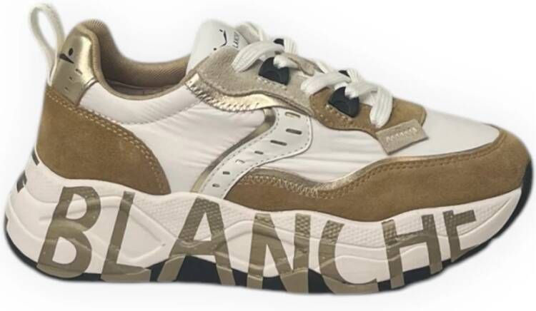 Voile blanche Low-Top Sneakers Leather Sneakers With Chunky Sole in wit