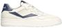 Voile blanche Dust-Navy Leren Sneakers voor Heren White Heren - Thumbnail 1
