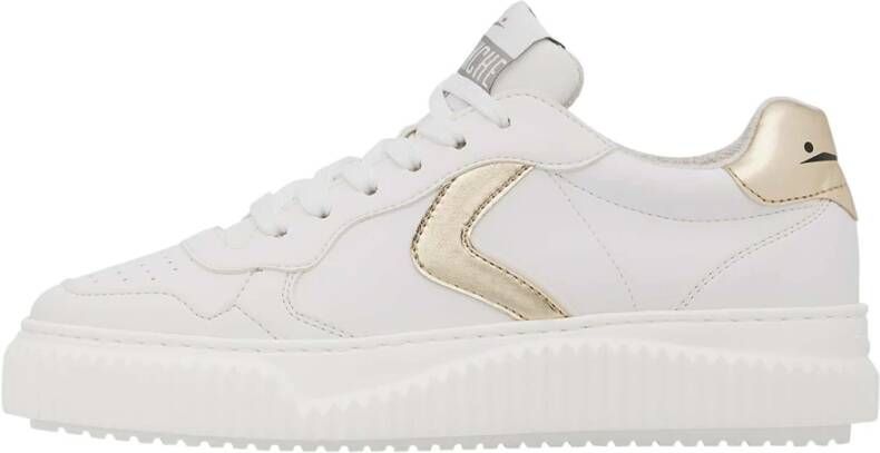 Voile blanche Faux leather sneakers Hybro 03 Woman White Dames