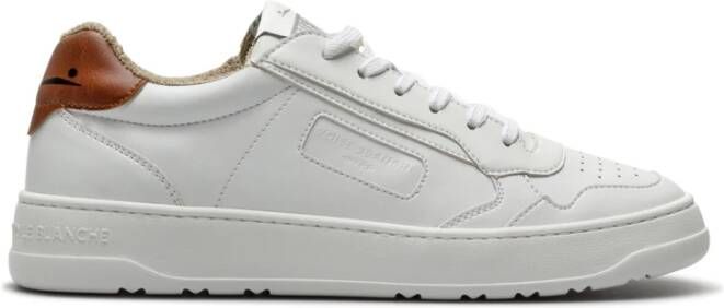 Voile blanche Gerecyclede Leren Sportschoenen White Heren