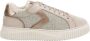 Voile Blanche Grijze Sneakers Leder Textiel Mix - Thumbnail 1