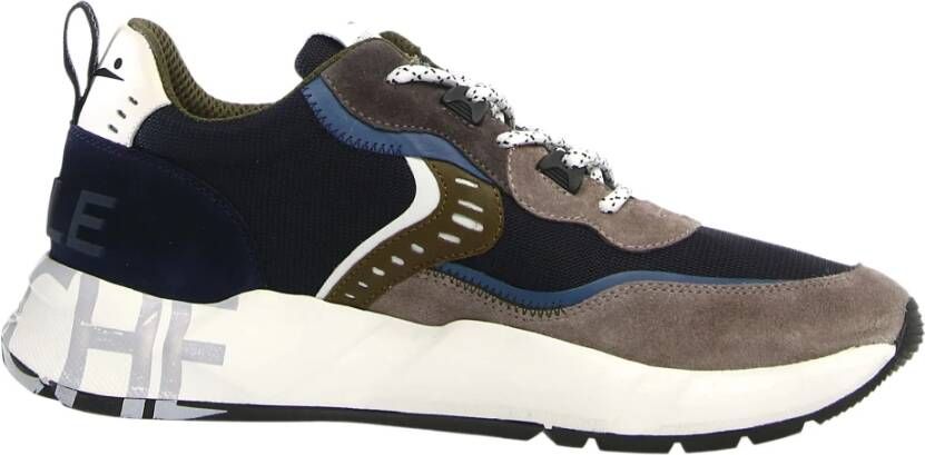 Voile blanche Heren Sneakers Club01 Grijs Marineblauw 2C22 Donkerblauw Blauw Heren