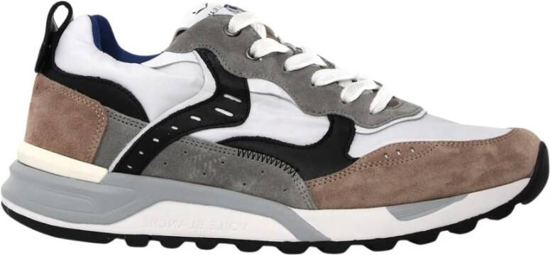 Voile blanche Suede and technical fabric sneakers Bholt. Multicolor Heren