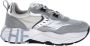 Voile Blanche Grijze Suède Gelamineerde Sneakers Moderne Stijl - Thumbnail 1