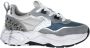 Voile Blanche Grijze Suède Studs Sneakers - Thumbnail 2