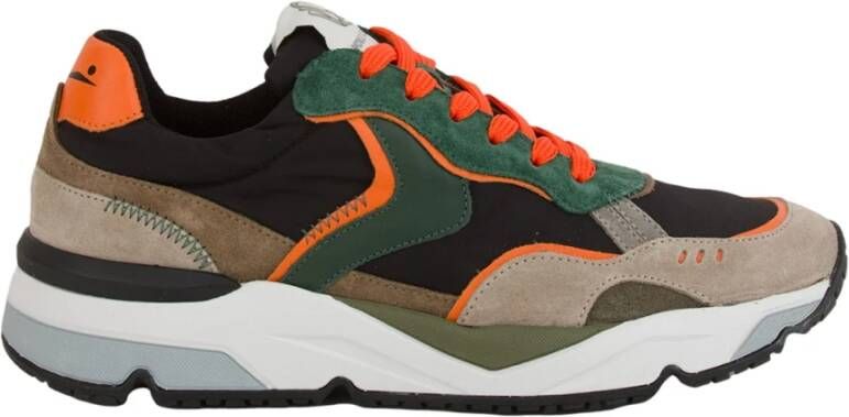Voile blanche Groene Actieve Sneakers voor Heren Green Heren