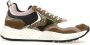 Voile blanche Heren Club18 Suede Nylon Taupe Wit Zwart Schoenen Zwart Heren - Thumbnail 1